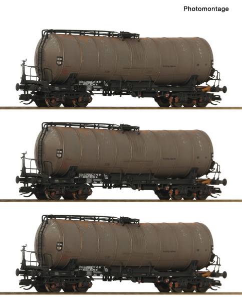 ROCO 6680067 - 3-tlg. Set: Knickkesselwagen, DR